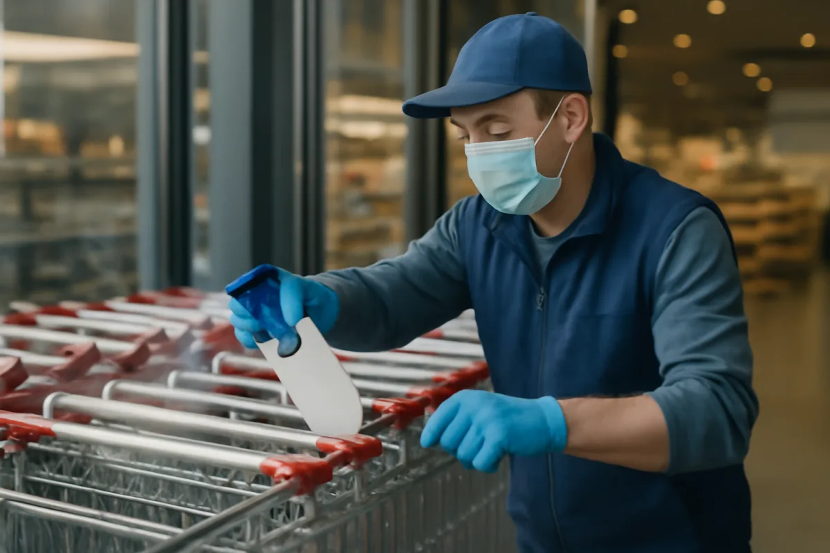 Sanificazione dei carrelli nei supermercati: ciò che davvero serve per tranquillizzare i clienti
