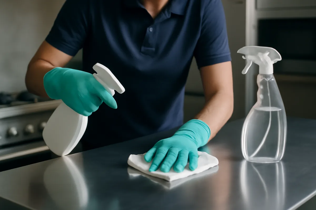 Come mantenere le superfici in acciaio lucide e igienizzate? Il trucco dei professionisti per risultati perfetti