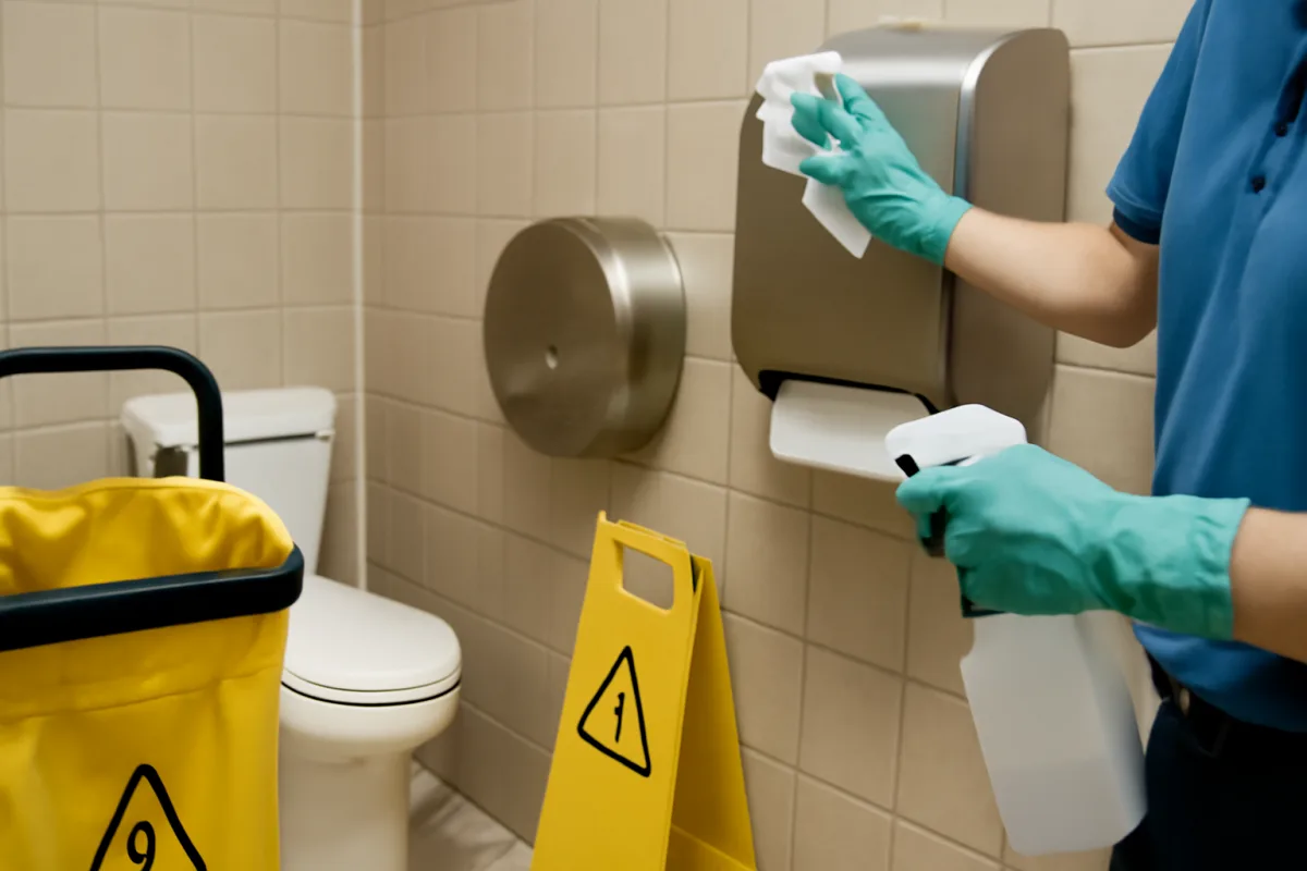 Errore comune nella sanificazione dei bagni aziendali: come evitarlo con una semplice modifica