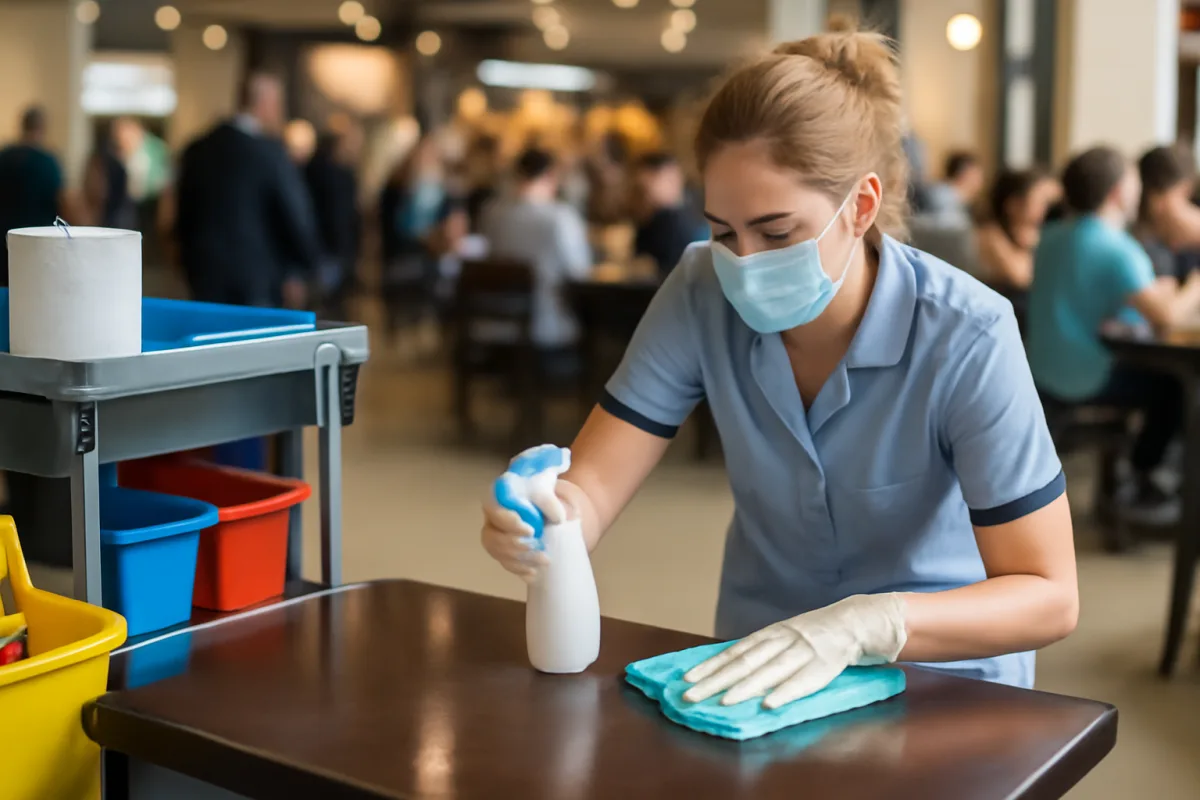 Come evitare la diffusione di germi nei locali con alta affluenza? L’organizzazione efficace della pulizia